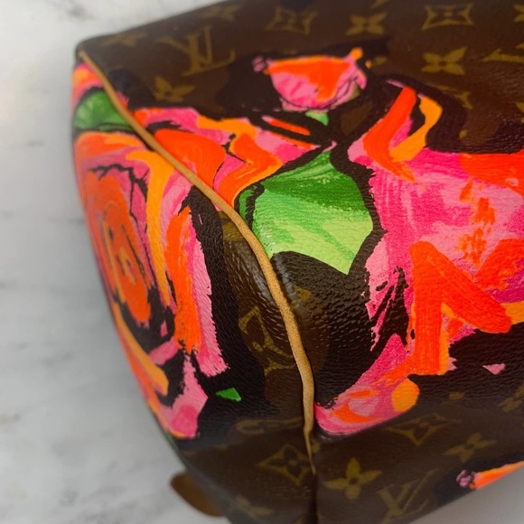 Louis Vuitton Roses Speedy 30 Monogram bag Pink Floral Sprouse Limited Edition - Picture 10 of 16